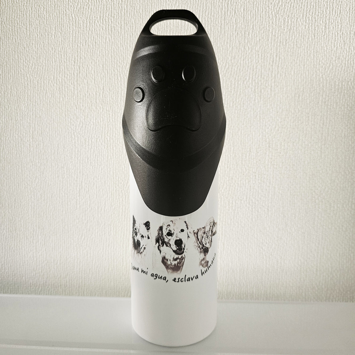 Botella de agua mascotas personalizable