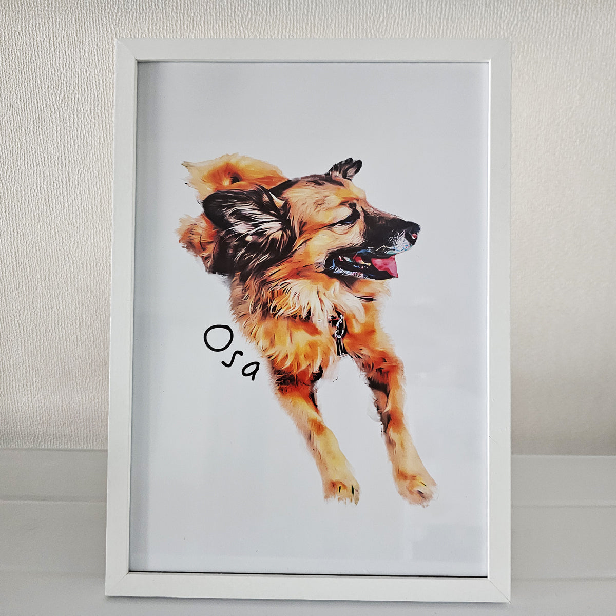 Cuadro mascota personalizada a color