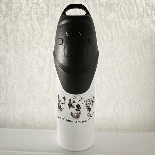 Botella de agua mascotas personalizable