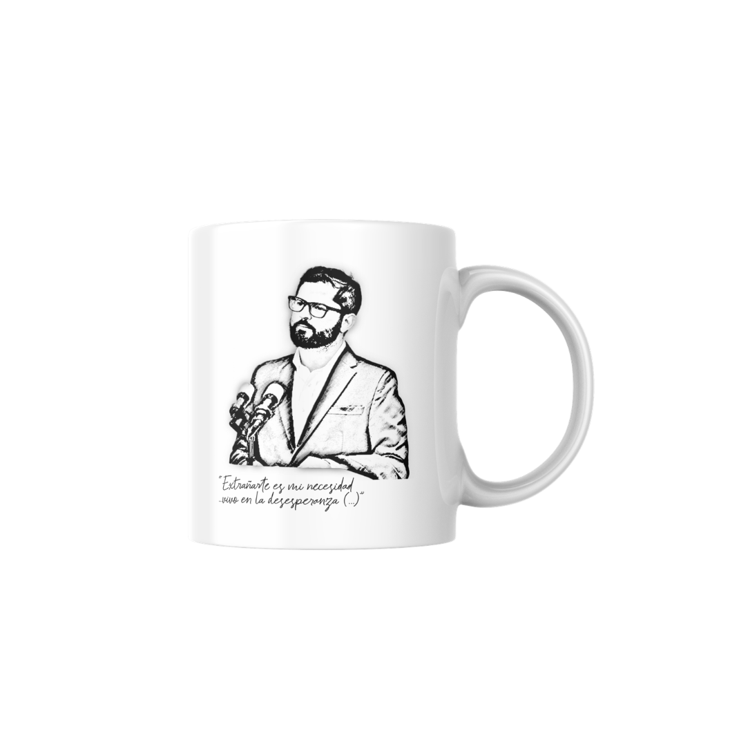 Taza personalizada "Extrañarte es mi necesidad"