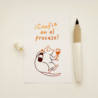 Tarjeta confía en el proceso (pack 4 tarjetas)