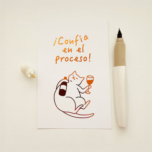 Tarjeta confía en el proceso (pack 4 tarjetas)