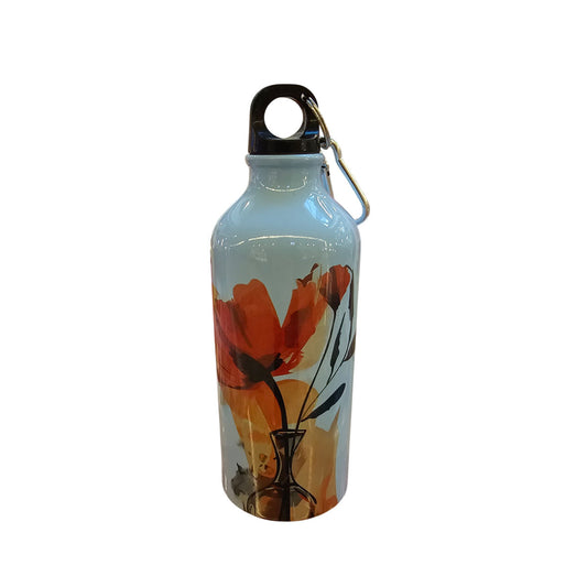 Botella de agua flor vívida