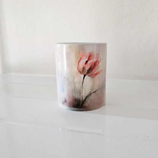 Taza tulipán envejecido