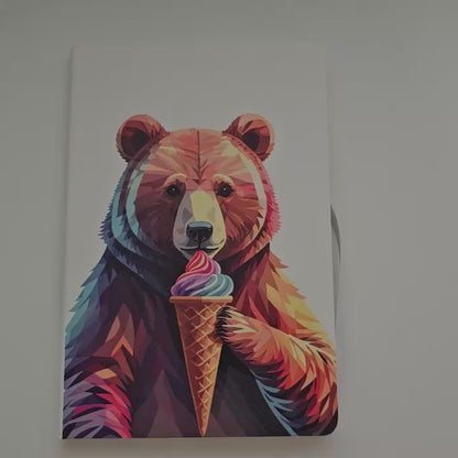 Cuaderno oso come helado