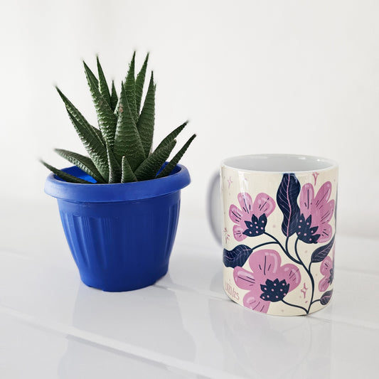Taza florecida